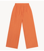 Alix The Label Broek ladies woven irregular wide leg pants SOFT ORANGE