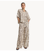 Alix The Label Broek ladies woven animal wide leg pants ANIMAL