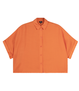 Alix The Label Blouse ladies woven irregular oversized blouse SOFT ORANGE