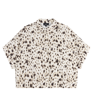 Alix The Label Blouse ladies woven animal oversized blouse ANIMAL