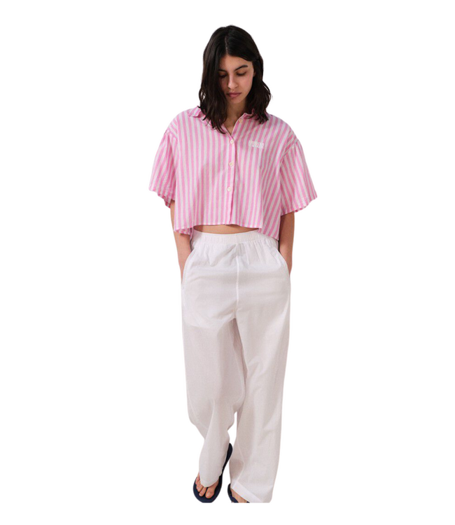 American Vintage Blouse vextown rayures rose