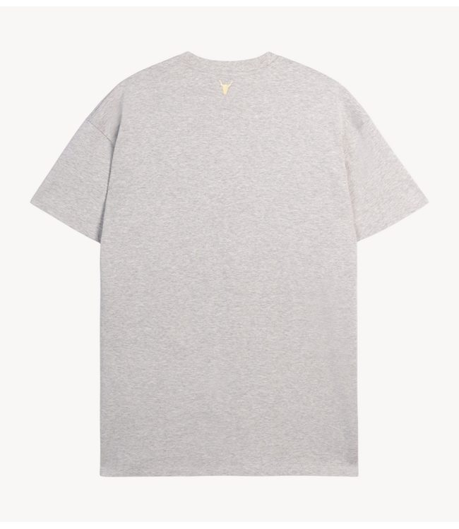 Alix The Label Jurk ladies knitted the label t-shirt dress SOFT GREY MELANGE