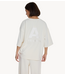 Alix The Label Top ladies knitted scuba V-neck top CREAM
