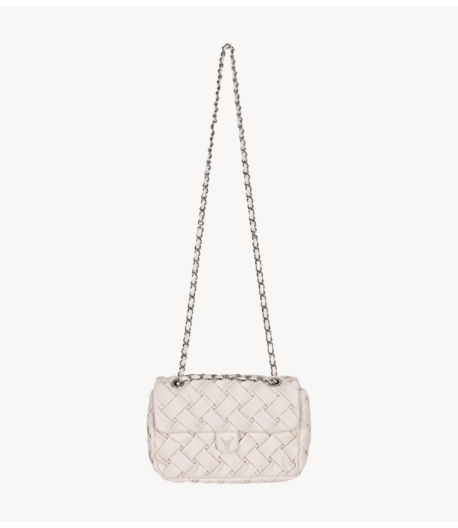 Alix The Label Tas ladies woven small boucle bag CREAM