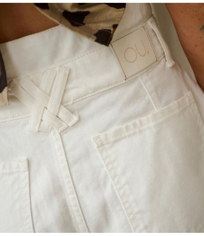 OU. Broek Short Voltaire Blanche