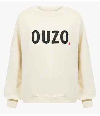 OU. Trui Sweater Rue de Buci Ouzo Blanche