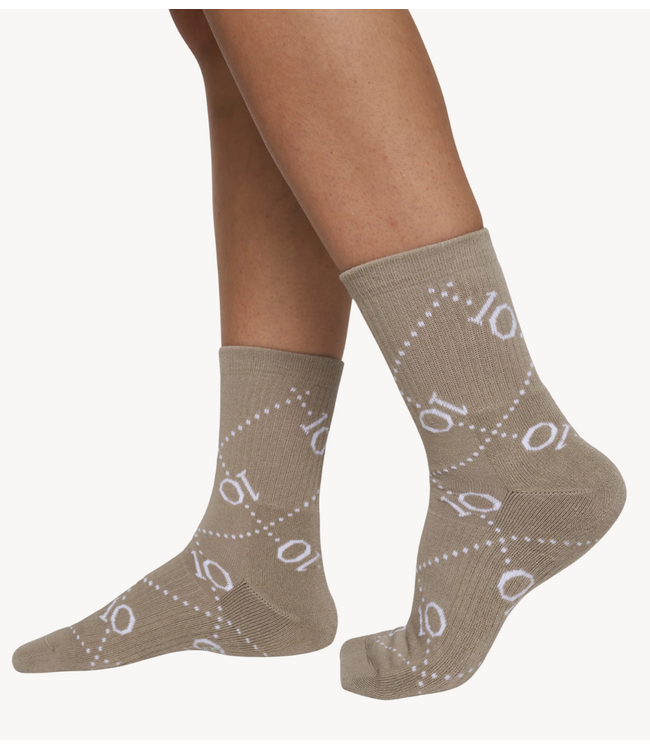10DAYS Sokken socks all-over monogram fog