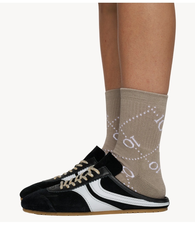 10DAYS Sokken socks all-over monogram fog