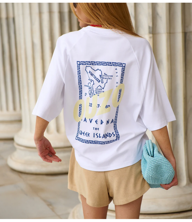 OU. Top Tee Trocadéro Ouzo Blanche