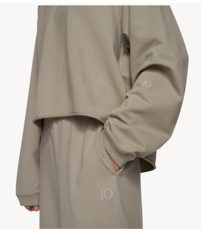 10DAYS Trui silent chique raglan sweater fog