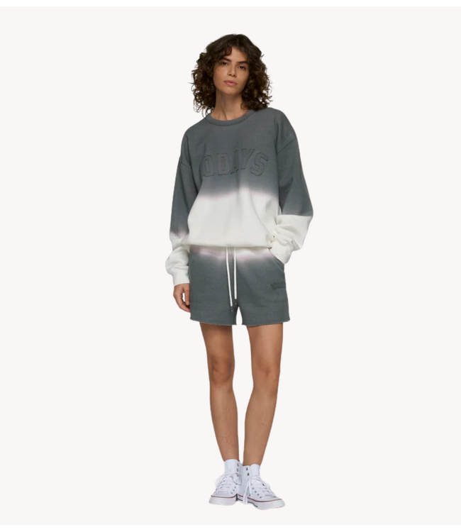10DAYS Trui statement sweater dip dye mid grey