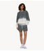 10DAYS Trui statement sweater dip dye mid grey
