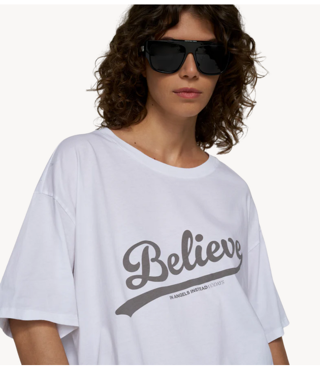 10DAYS Top believe tee white