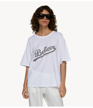10DAYS Top believe tee white