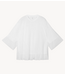 10DAYS Top mesh balloon tee ecru