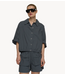 10DAYS Jack wide crinkle jacket steel blue