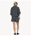 10DAYS Jack wide crinkle jacket steel blue