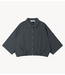 10DAYS Jack wide crinkle jacket steel blue