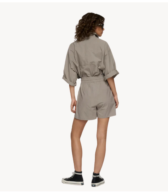 10DAYS Jack wide crinkle jacket fog