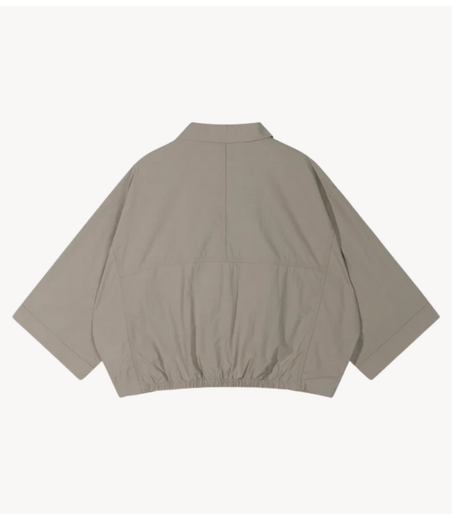10DAYS Jack wide crinkle jacket fog