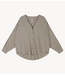 10DAYS Blouse cotton linen blouse fog