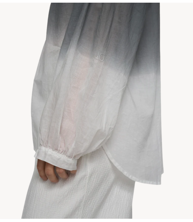10DAYS Blouse dip dye blouse mid grey