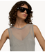 10DAYS Jurk mesh dress fog