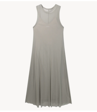 10DAYS Jurk mesh dress fog
