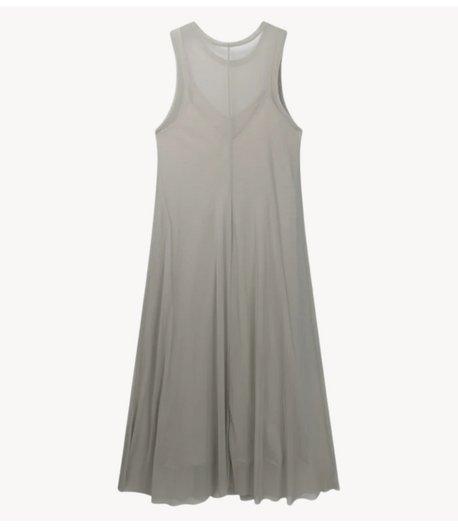 10DAYS Jurk mesh dress fog