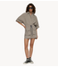 10DAYS Broek crinkle utility shorts fog
