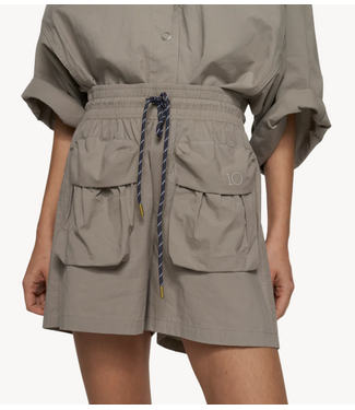 10DAYS Broek crinkle utility shorts fog
