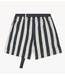 10DAYS Broek utitlity shorts stripes ecru/steel blue
