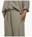10DAYS Broek cotton linen pants slit fog
