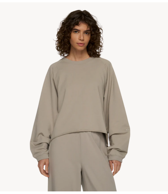 10DAYS Trui silent chique raglan sweater fog
