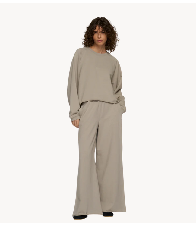 10DAYS Broek silent chique wide jogger fog