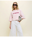 OU. Top Tee Bastille Plonge Blush