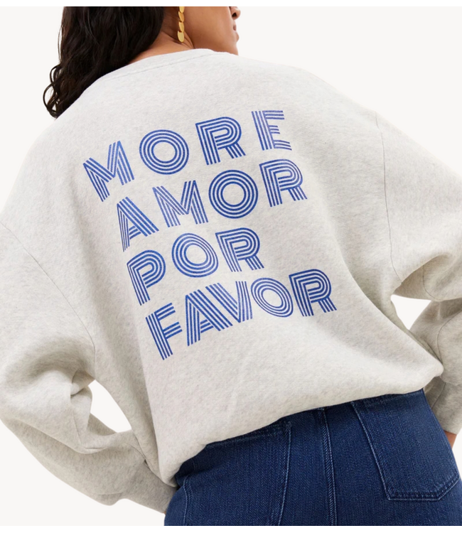 BY-BAR Trui lili amor sweater light grey melee