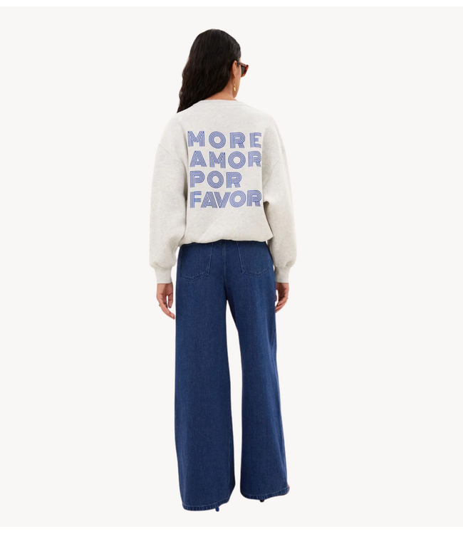 BY-BAR Trui lili amor sweater light grey melee