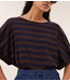 BY-BAR Top merle big stripe top coffee bean