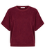 BY-BAR Top nuki slub top burgundy crush