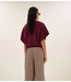 BY-BAR Top nuki slub top burgundy crush