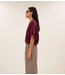BY-BAR Top nuki slub top burgundy crush