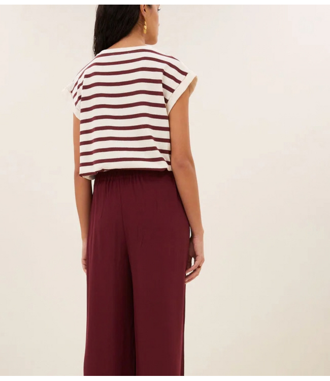 BY-BAR Top tobi stripe top grain wine stripe
