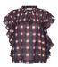 BY-BAR Blouse Danee ikat blouse wine ikat print