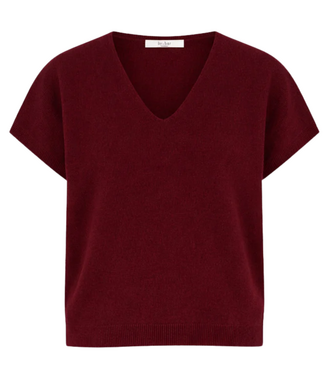 BY-BAR Trui sil v-neck pullover wine