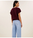 BY-BAR Trui sil v-neck pullover wine