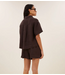 BY-BAR Broek lio linen shorts espresso