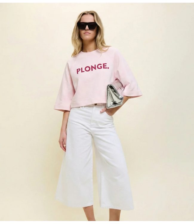 OU. Top Tee Bastille Plonge Blush