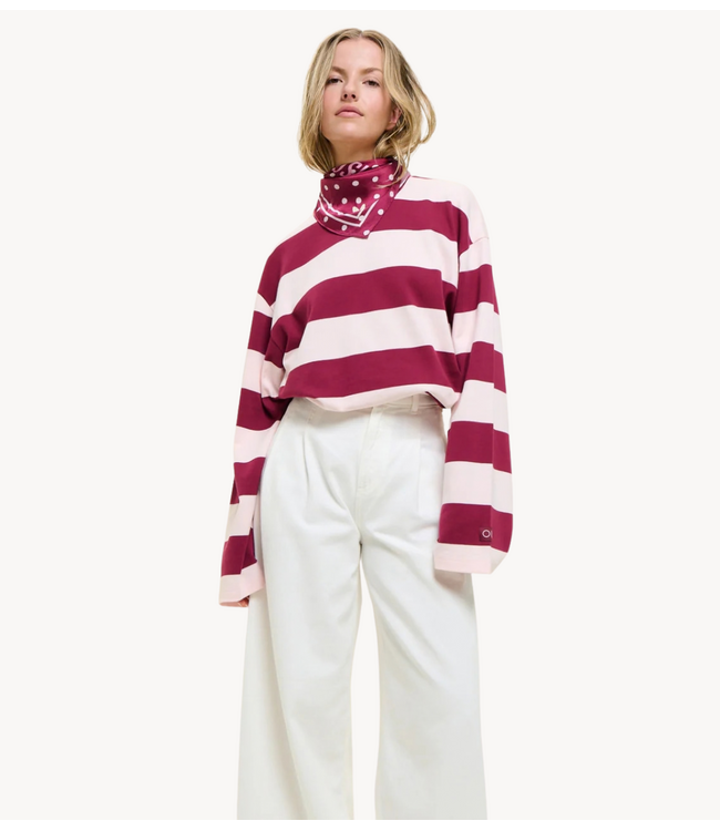 OU. Shirt Longsleeve Marseille Beet Blush