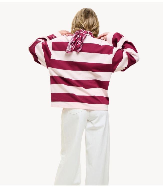 OU. Shirt Longsleeve Marseille Beet Blush